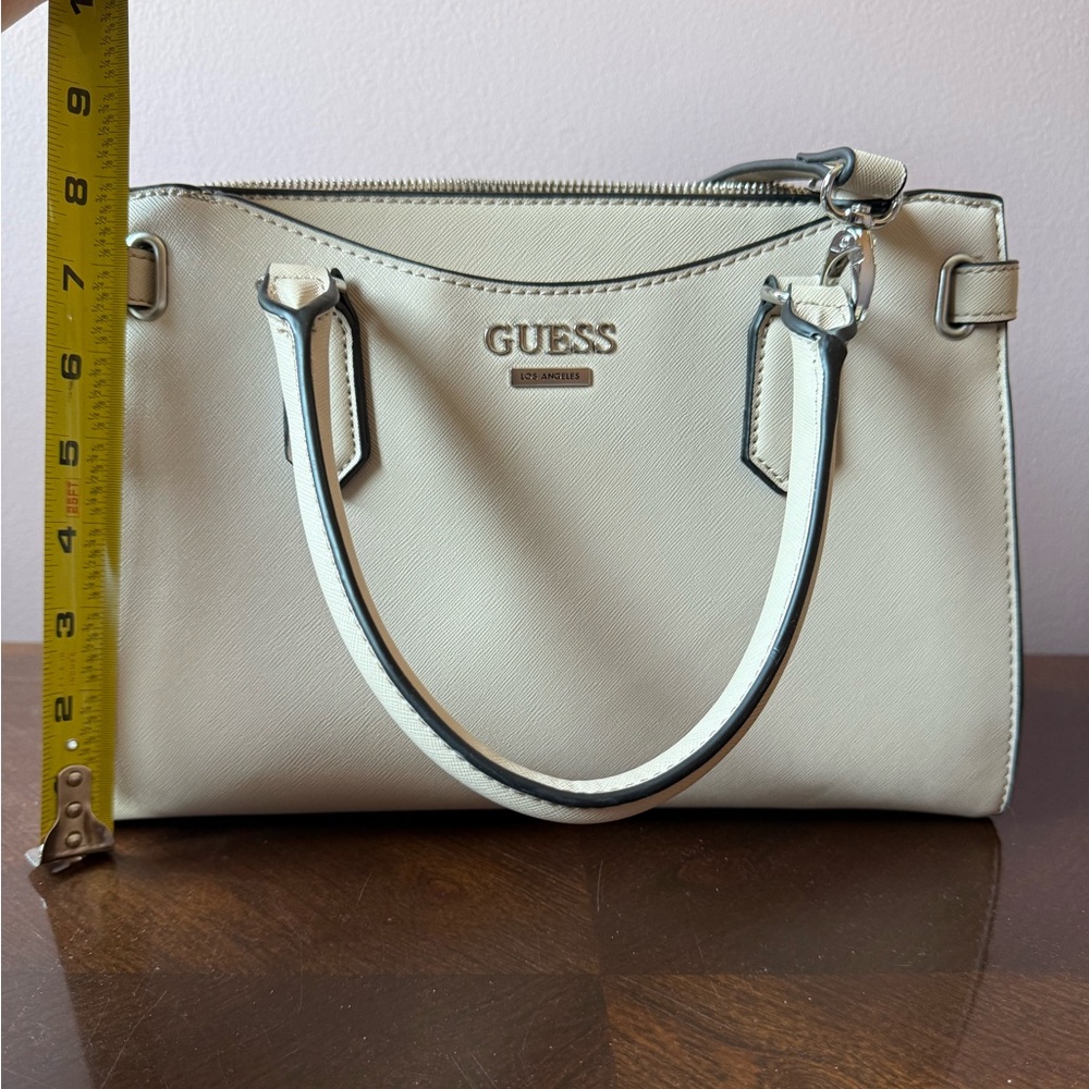 GUESS Elegant Cream Satchel - Picture 10 of 10